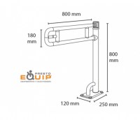 PRESTOEQUIP PRESTOBAR 175 BARRA APOYO ABATIBLE